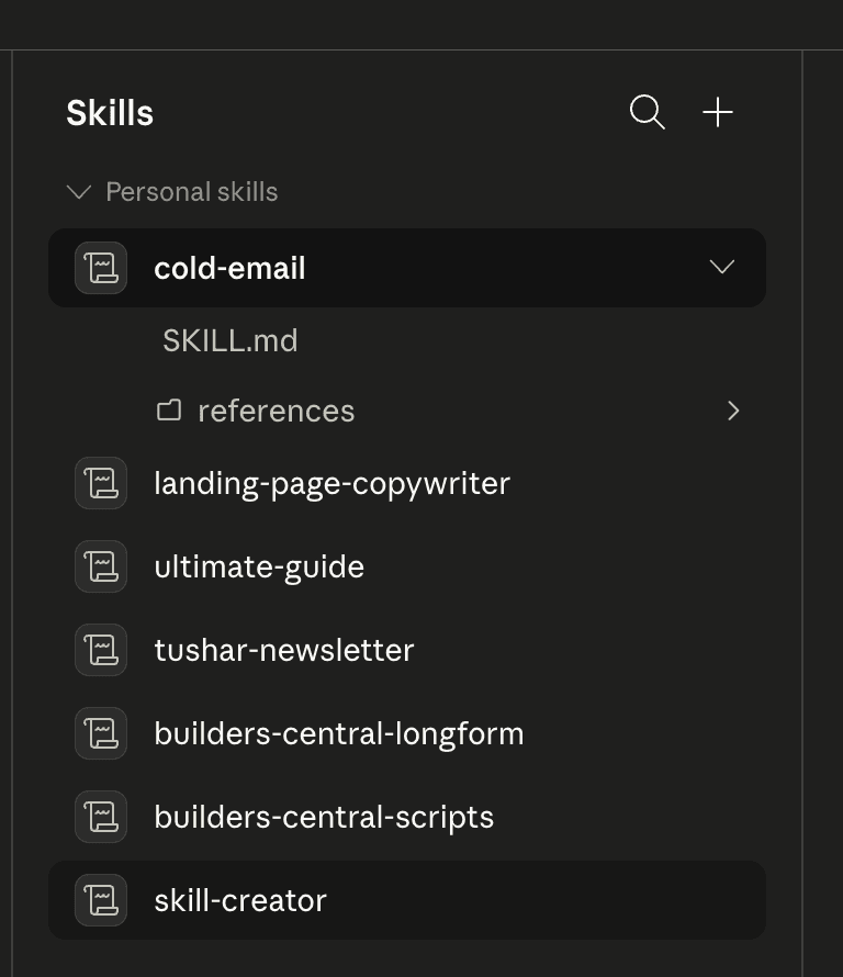 installed skills list
